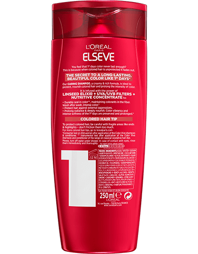 Shampoo Elseve Color Vive Packshot Back